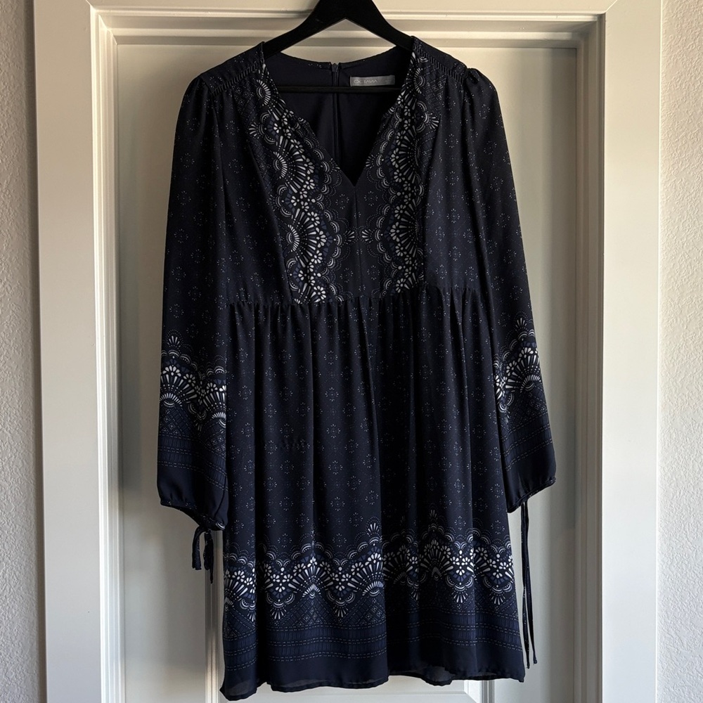 Elegant Navy Midi Dress